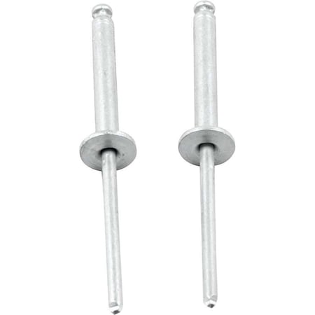 Allstar Performance 1.3 in. Flange Type Aluminum Rivet; Silver, 100PK ALL18199
